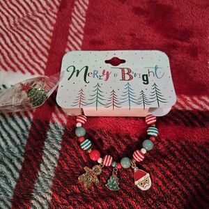 Girls christmas bracelet and ring set
